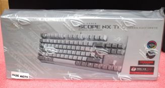 1 x Asus ROG Strix Scope NX TKL Moonlight White Wired Mechanical RGB Gaming Keyboard - Features