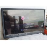 1 x LG 42" Television With Wall Brackets - Spares Or Repairs Only - Ref: RTV408 / WH2-SCT -