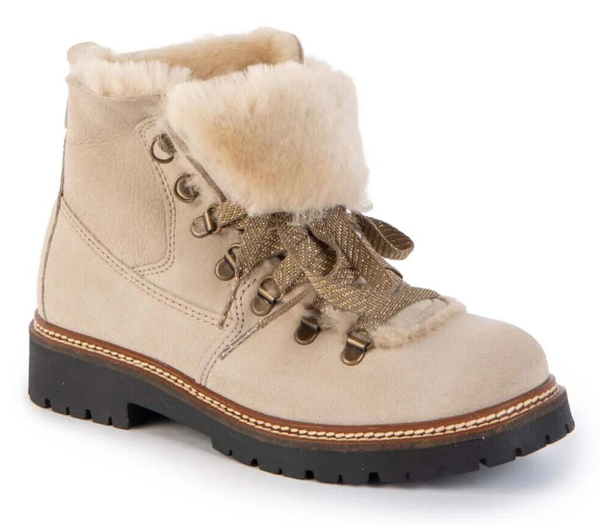 1 x Pair of Designer Olang Women's Winter Boots - Aurora.Lux 88 Beige - Euro Size 39 - New Boxed - Image 4 of 6
