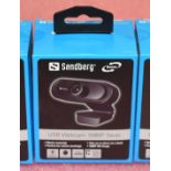 1 x Sandberg USB Full HD 1080p Webcams With Microphone - RRP £35.00