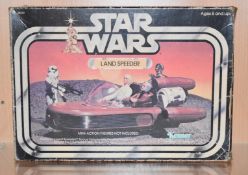 1 x Vintage 1978 Star Wars Land Speeder Toy - Very Good Condition With Original Box