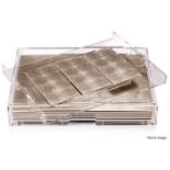 1 x POSH TRADING Clear Acrylic Grand Mat Box with a Unique Inner Tray - Unused Boxed Stock