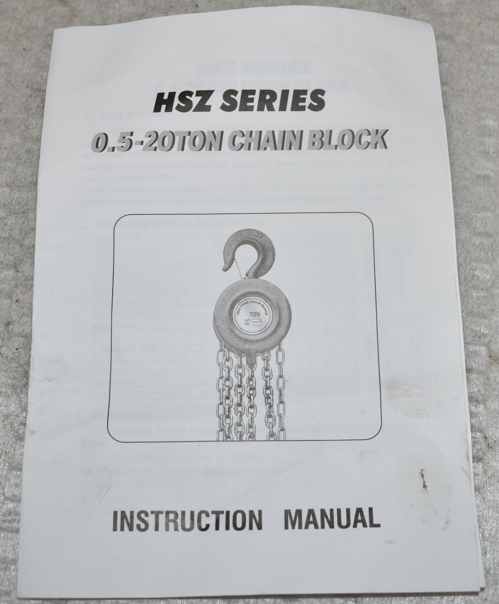1 x Hsz Series 1 Ton Chain Block - Ref: K252 - CL905 - Location: Altrincham WA14Condition Re - Image 9 of 9
