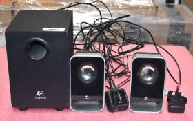 1 x Logitech Computer Speaker System - Includes Two Speakers and Subwoofer