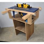 Wolf Router Table and 1200W Wolf Router on Handmade Wooden Workbench - 100(w) x 82(d) x 99(h) cm -