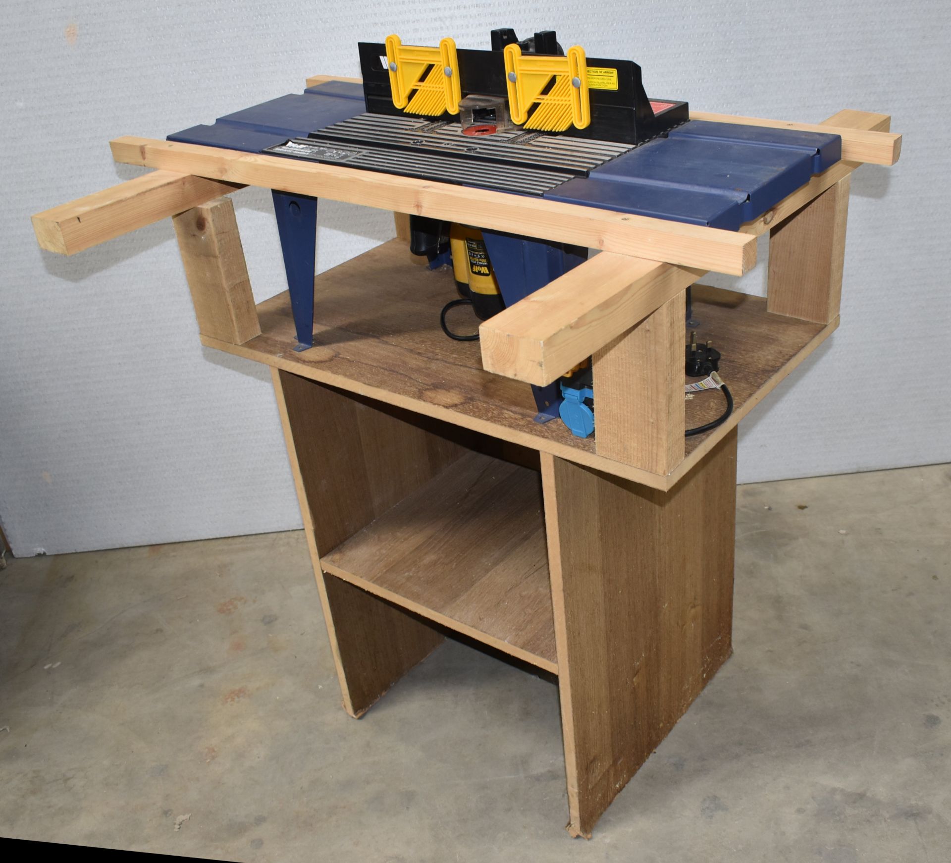 Wolf Router Table and 1200W Wolf Router on Handmade Wooden Workbench - 100(w) x 82(d) x 99(h) cm -