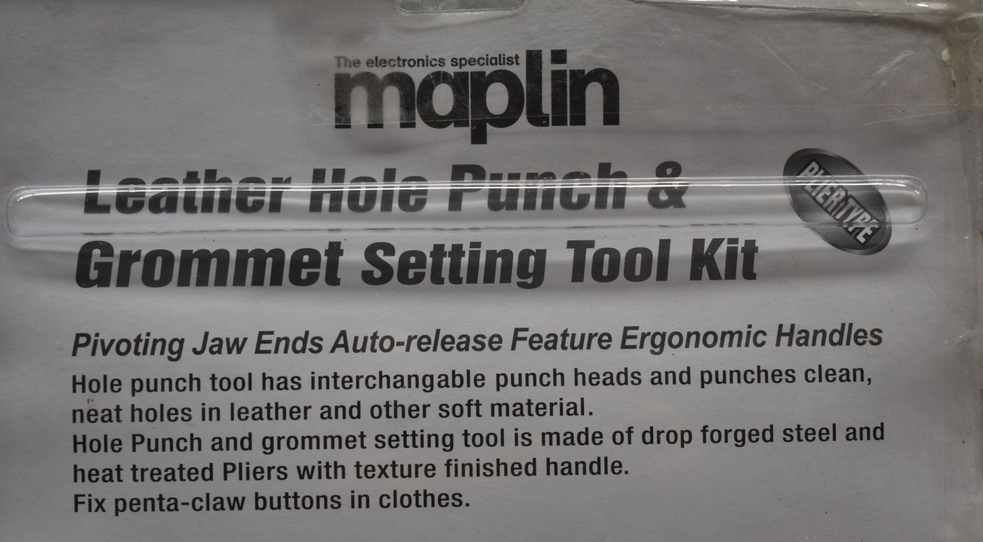 1 x MAPLIN Leather Hole Punch & Grommet Setting Tool Kit - Ref: K250 - CL905 - Location: Altrincham - Bild 7 aus 7