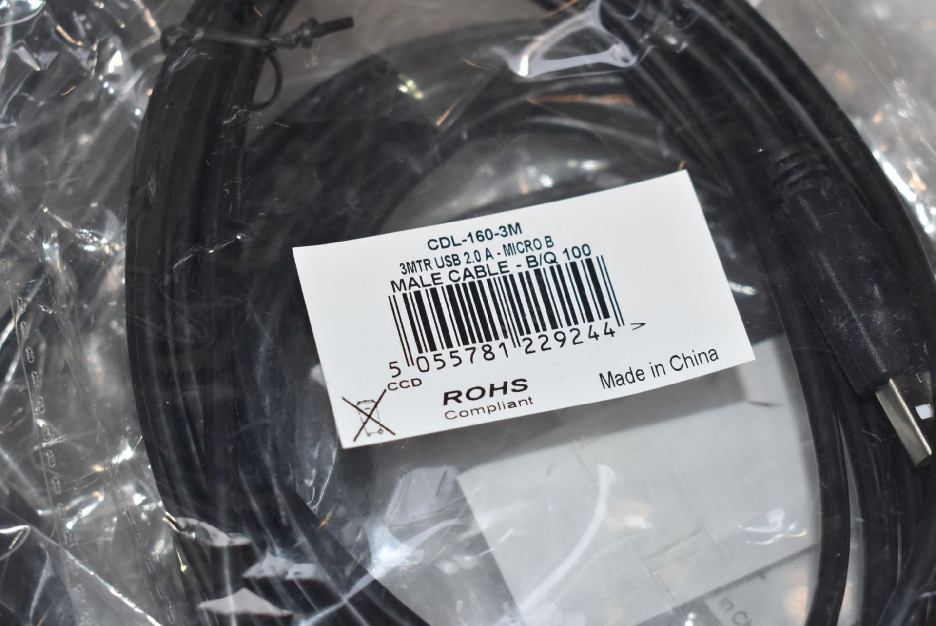 90 x Assorted Cables Including Various USB Connection Leads - New in Packets - Image 15 of 21