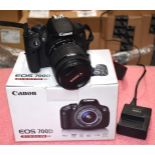 1 x Canon EOS 700D Digital DSLR Camera - Includes The Original Box, Charger and Two Batteries