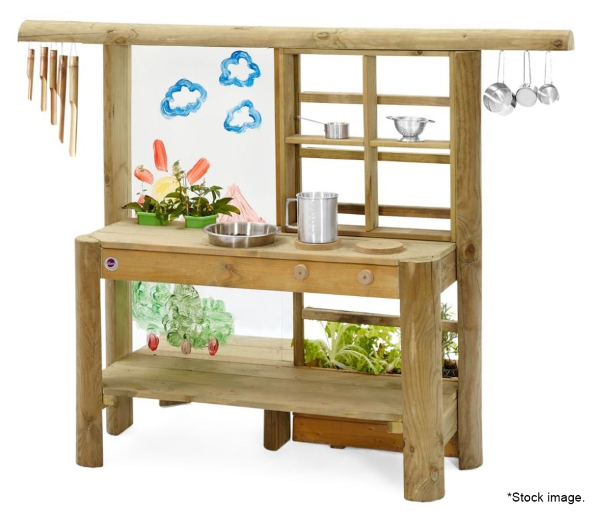 1 x PLUM Discovery Children's Wooden Mud Pie Kitchen - Original Price £299.00