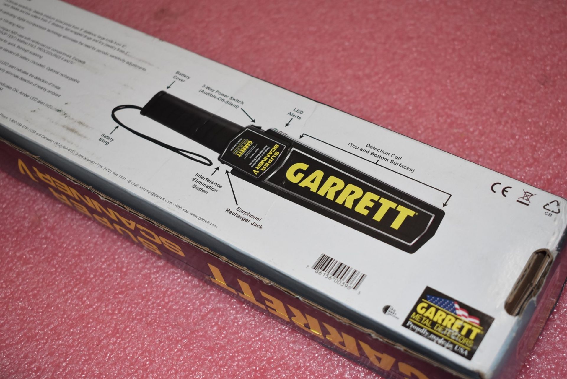 1 x Garrett Super Scanner V Vibrating Audible Hand Held Metal Detector - Unused With Original - Image 8 of 9
