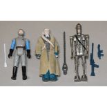 3 x Vintage Star Wars Figures - Complete With Original Accessories