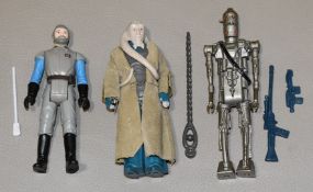 3 x Vintage Star Wars Figures - Complete With Original Accessories