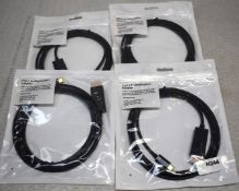 4 x USB C to DisplayPort Display Adaptors - New in Packets