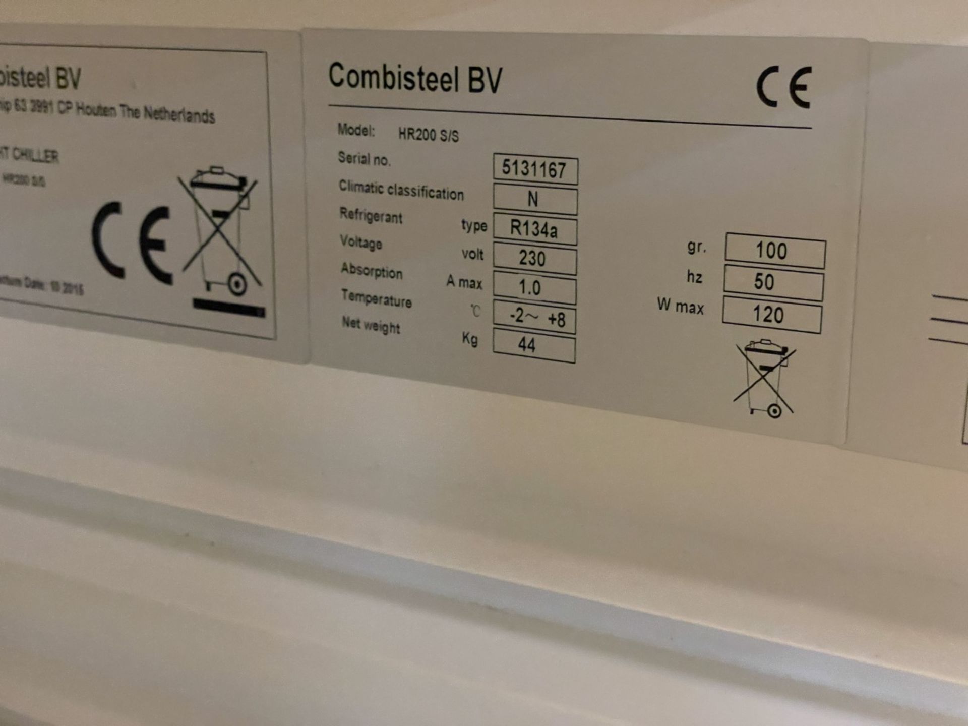 1 x CombiSteel HR200 Stainless Steel Undercounter Commercial Refrigerator - Model HR200 S/S - Dimens - Image 4 of 6