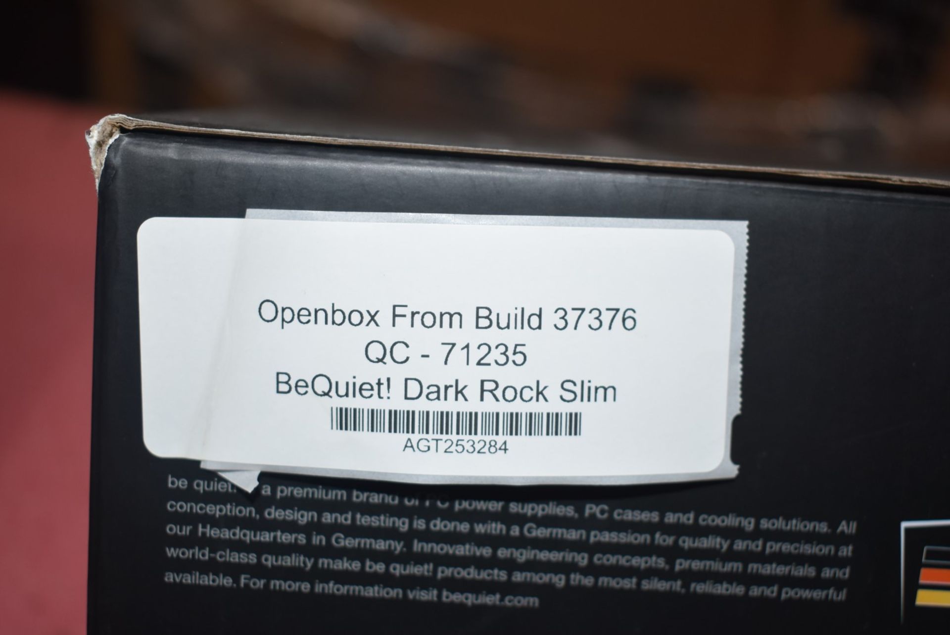1 x BeQuiet Dark Rock Slim CPU Cooler With 120mm Fan - Image 2 of 5