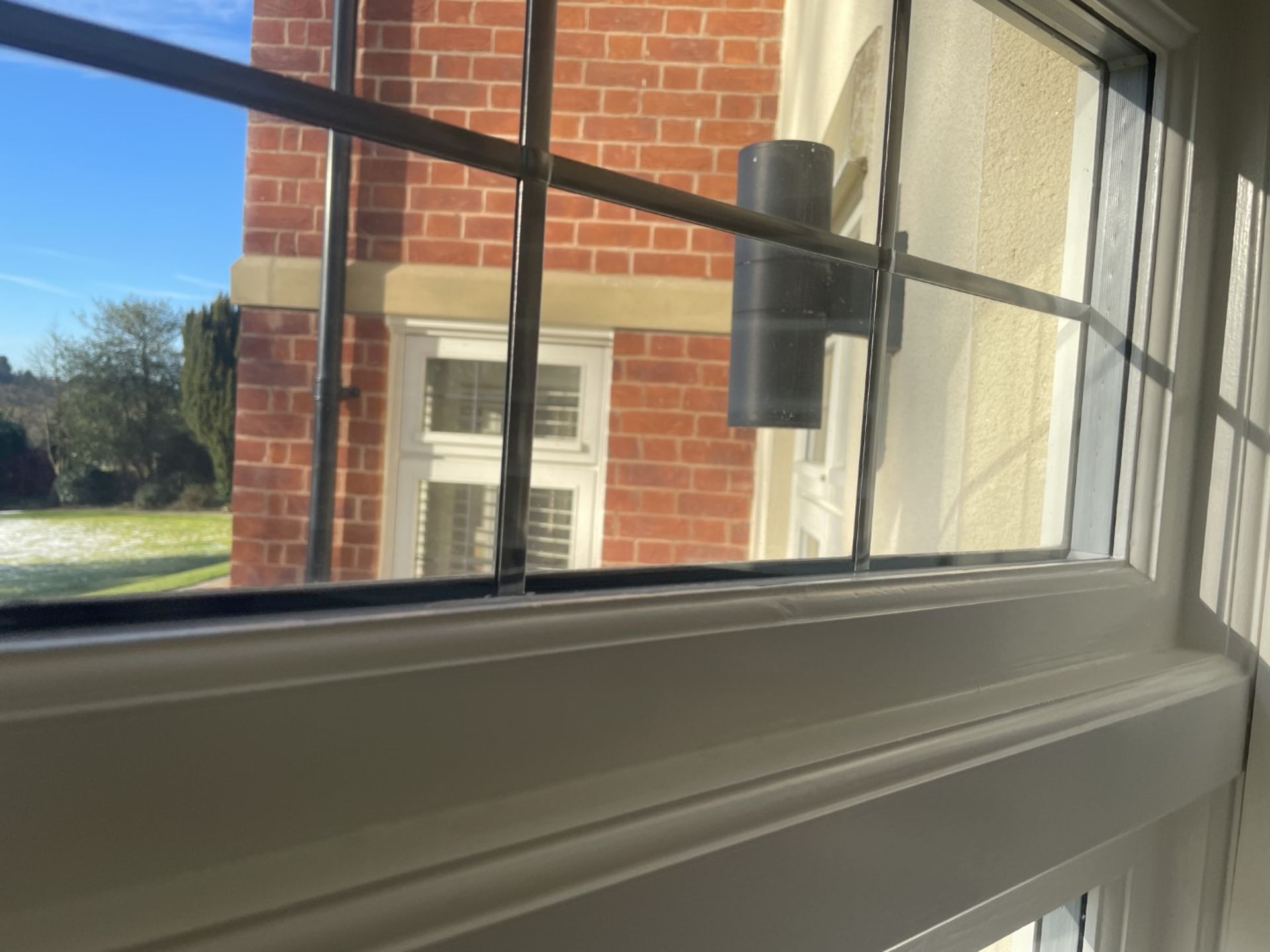 1 x Hardwood Timber Double Glazed Window Frames fitted with Shutter Blinds, In White - Ref: PAN104 - Image 4 of 12