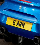 Private Registration Number Plate - 6ARN - CL011 - NO VAT ON THE HAMMER - Location: Altrincham
