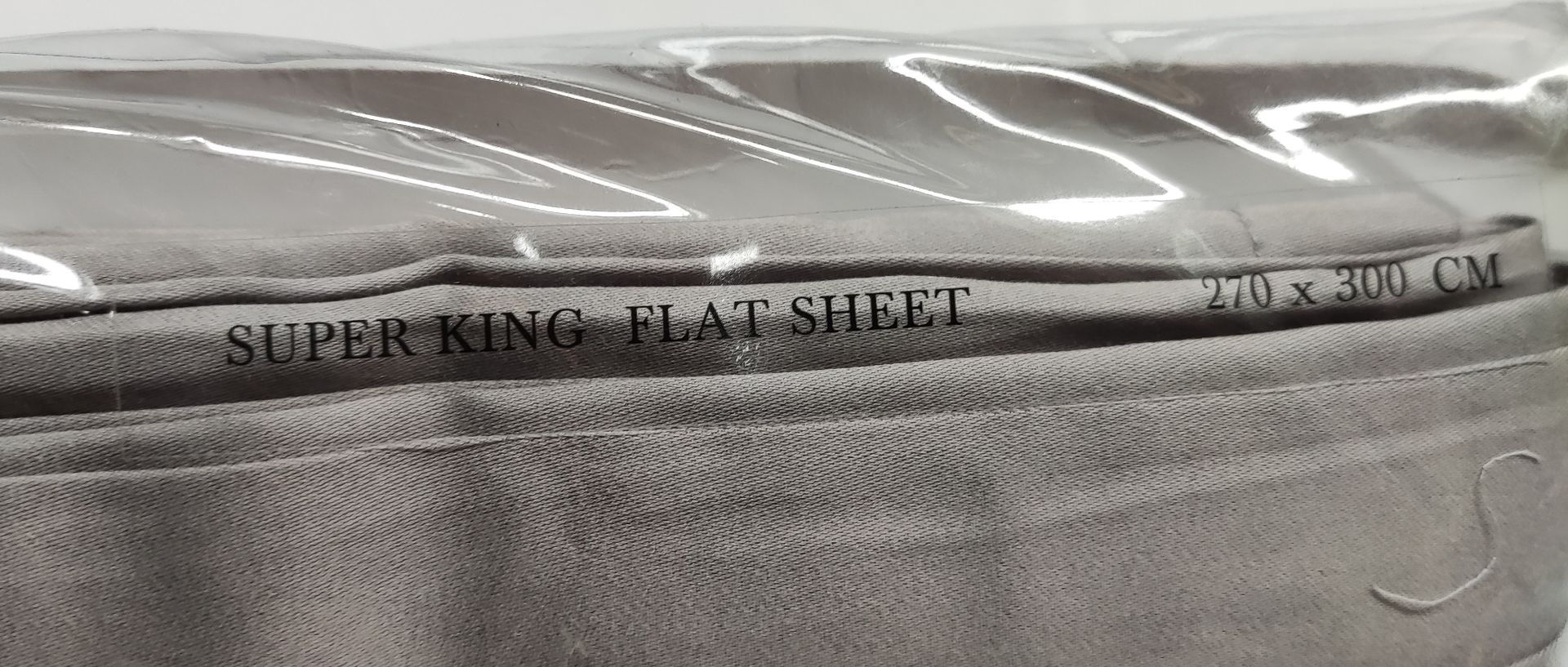 1 x HARRODS OF LONDON Brompton Super King Flat Sheet (270cm X 300cm) - Grey - Original RRP £309 - - Image 9 of 11