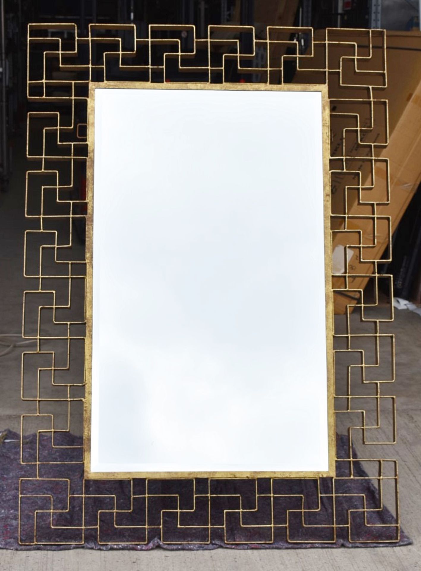 1 x Vintage Mirror With Ornate Gilded Gold Frame - Ref: JMS211 CNT/WH2 - CL011