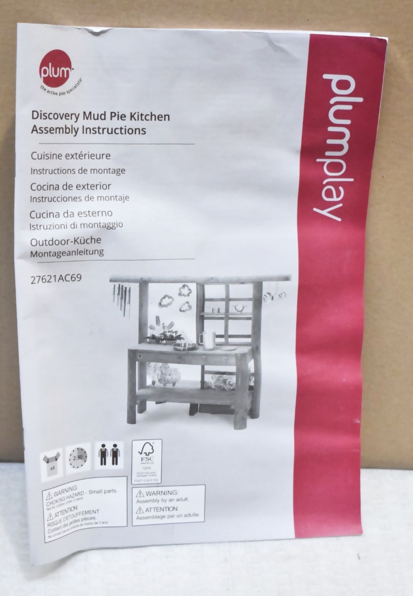 1 x PLUM Discovery Children's Wooden Mud Pie Kitchen - Original Price £299.00 - Image 9 of 14