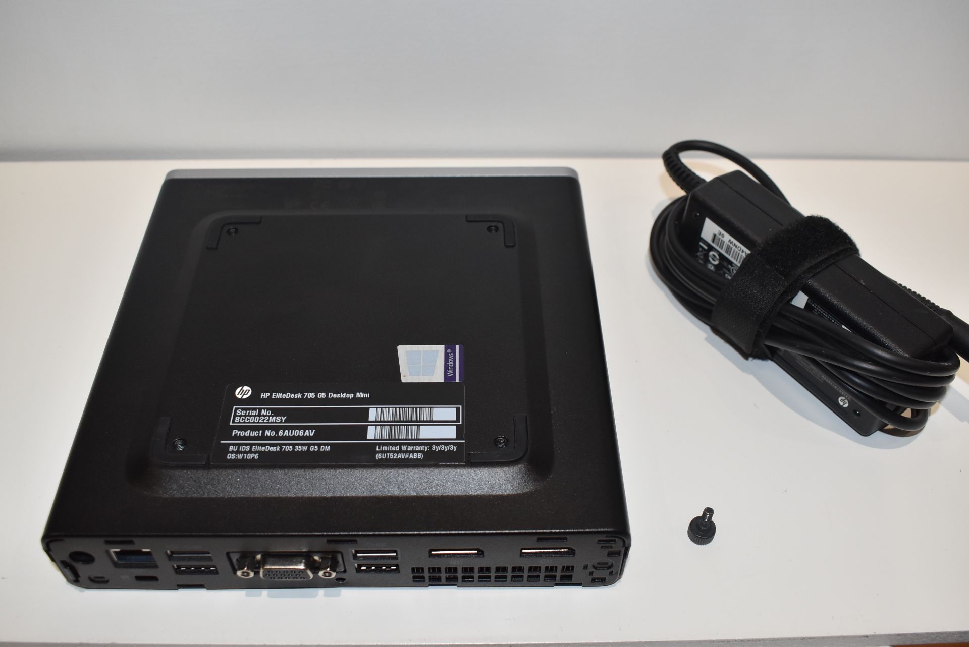 1 x HP  Elitedesk 705 G5 Mini PC Featuring Ryzen 5 3400GE Processor, 16GB DDR4 Ram and 240gb SSD - - Image 8 of 8