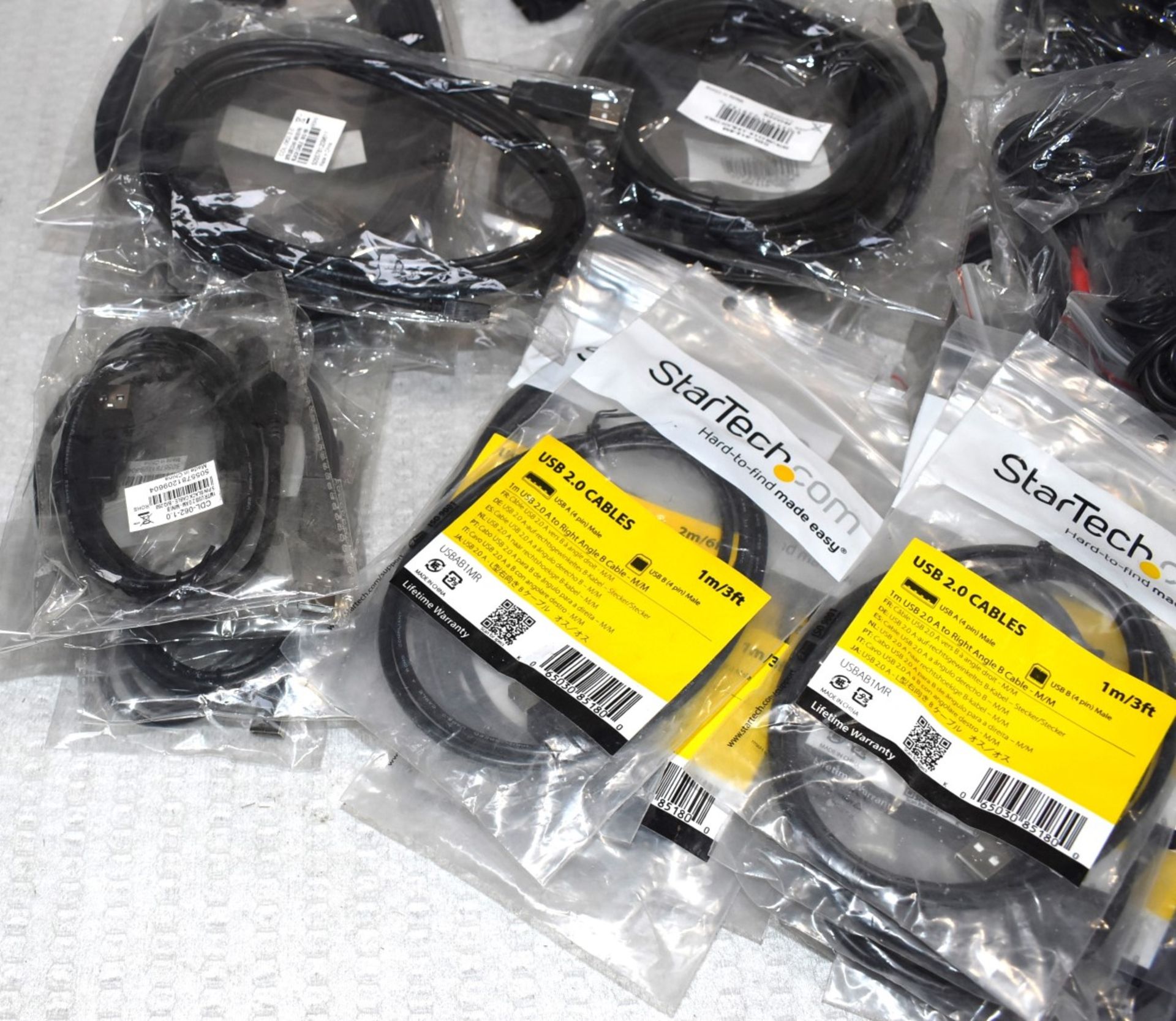 90 x Assorted Cables Including Various USB Connection Leads - New in Packets - Image 21 of 21