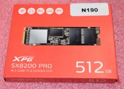 1 x XPG SX8200 Pro M.2 512GB SSD Hard Drive - Unused in Original Box