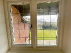 1 x Hardwood Timber Double Glazed Leaded 2-Pane Window Frame - Ref: PAN240 / REARKIT - CL896 - NO