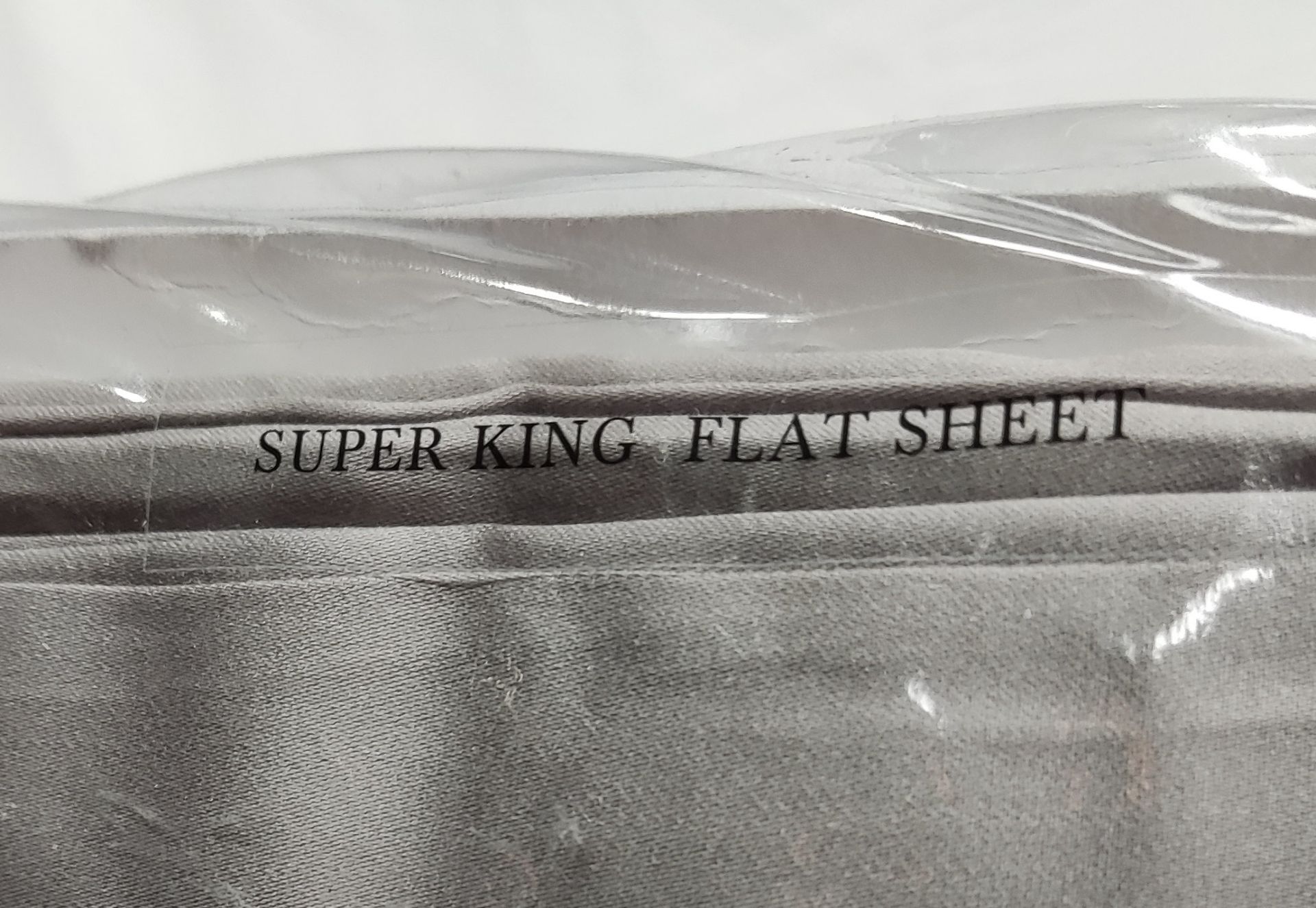 1 x HARRODS OF LONDON Brompton Super King Flat Sheet (270cm X 300cm) - Grey - Original RRP £309 - - Image 10 of 11