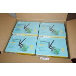 4 x TP Link 300Mbps Wireless N PCI Express Adapters - TL-WN881ND - New Sealed Stock