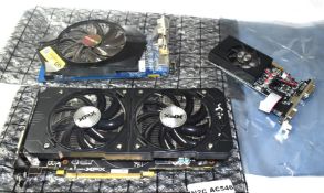 3 x Graphics Cards For Desktop Computers - Includes 1 x Radeon 7790 1GB, 1 x GT730 4GB and 1 x
