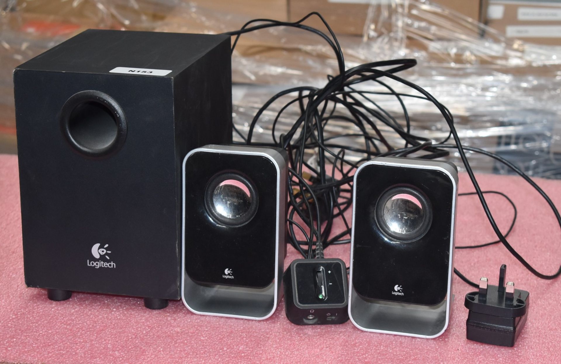 1 x Logitech Computer Speaker System - Includes Two Speakers and Subwoofer - Image 3 of 3