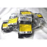 18 x StarTech 3m D8-9 Pin Serial Cables - New in Packets