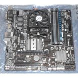 1 x Gigabyte GA-78LMT-USB3 Motherboard With an AMD FX-8370 8 Core Processor and 4gb Ram