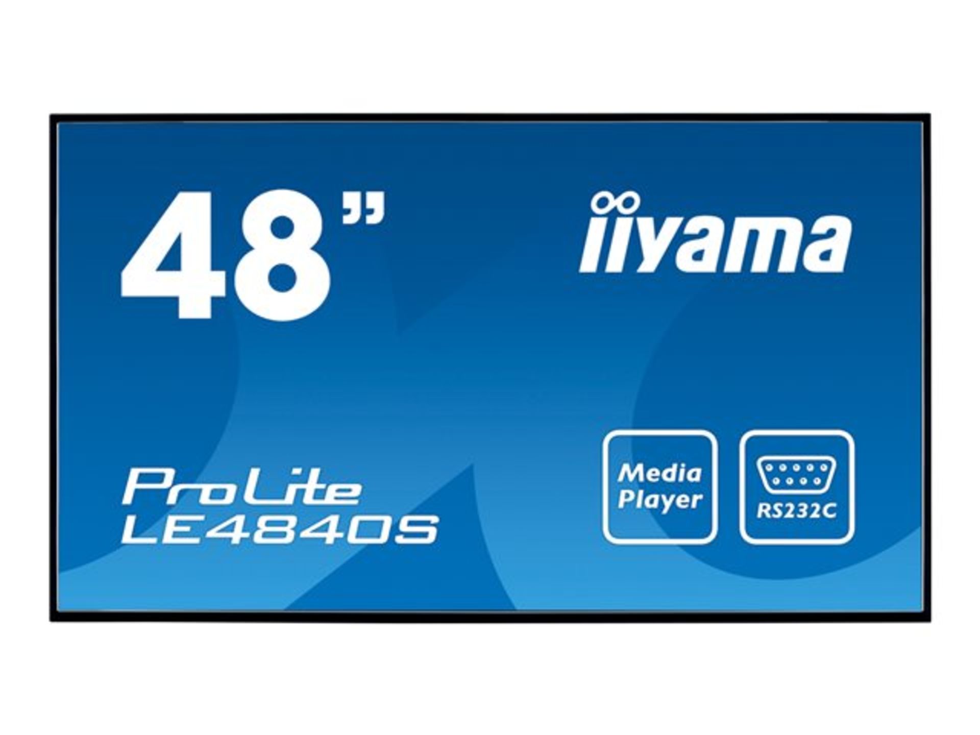 1 x iiyama ProLite 48 Inch Full HD Professional LED Display Monitor With SVA Panel Technology - Image 2 of 12