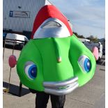 1 x Professional Mascot Character Costume of a 3-Wheeled Car In Green