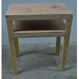 1 x Small Wooden Workbench - 75(w) x 42(d) x 89(h) cm - Ref: K286 - CL905 - Location: Altrincham