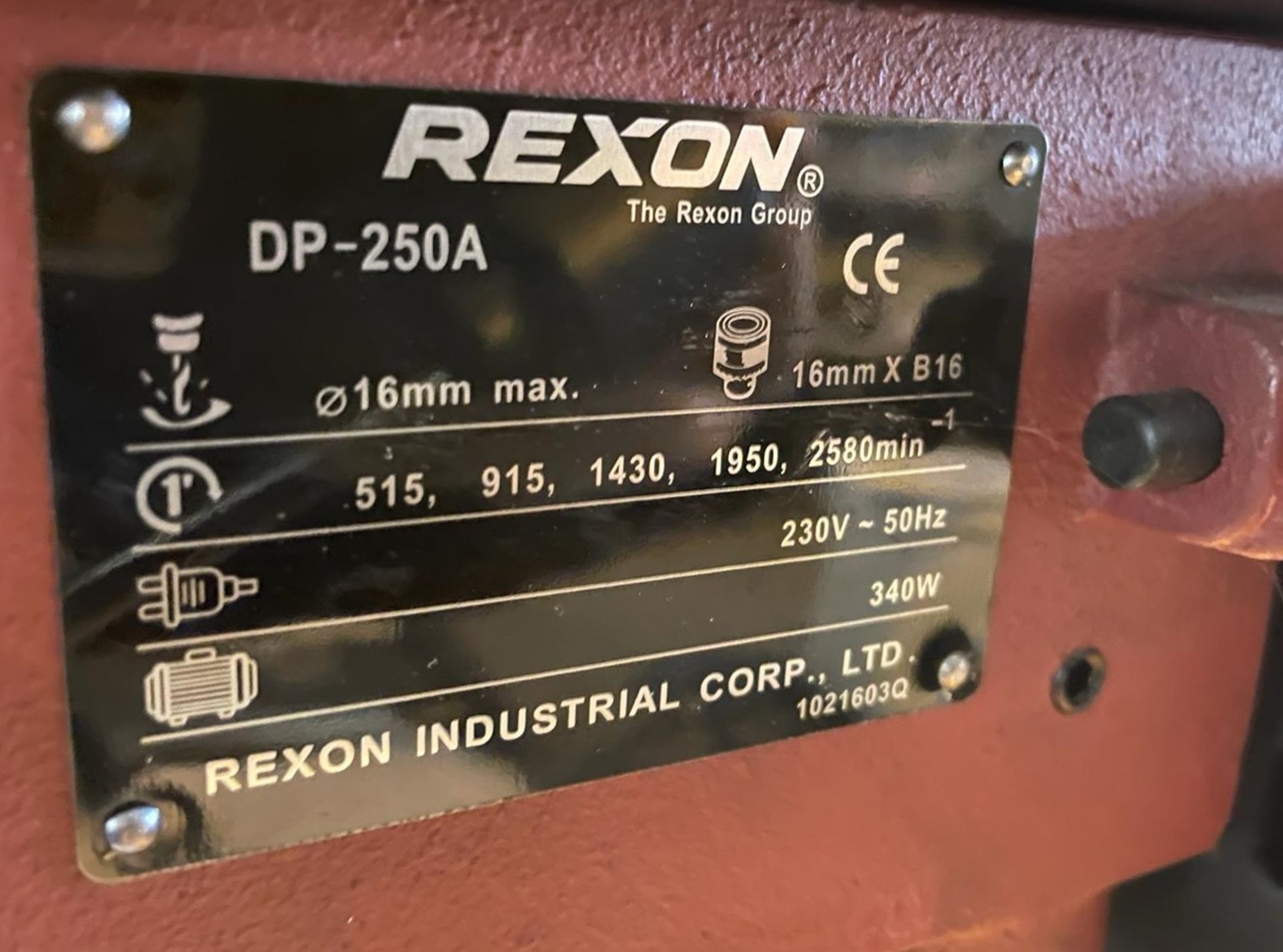 1 x Rexon DP-250A 5 Speed 240v Bench Drill - Image 7 of 8