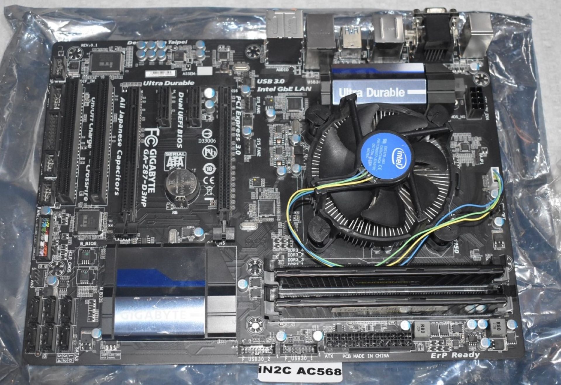 1 x Gigabyte GA-Z87-D3HP Motherboard With an Intel i5-4670k Processor and 4gb Ram