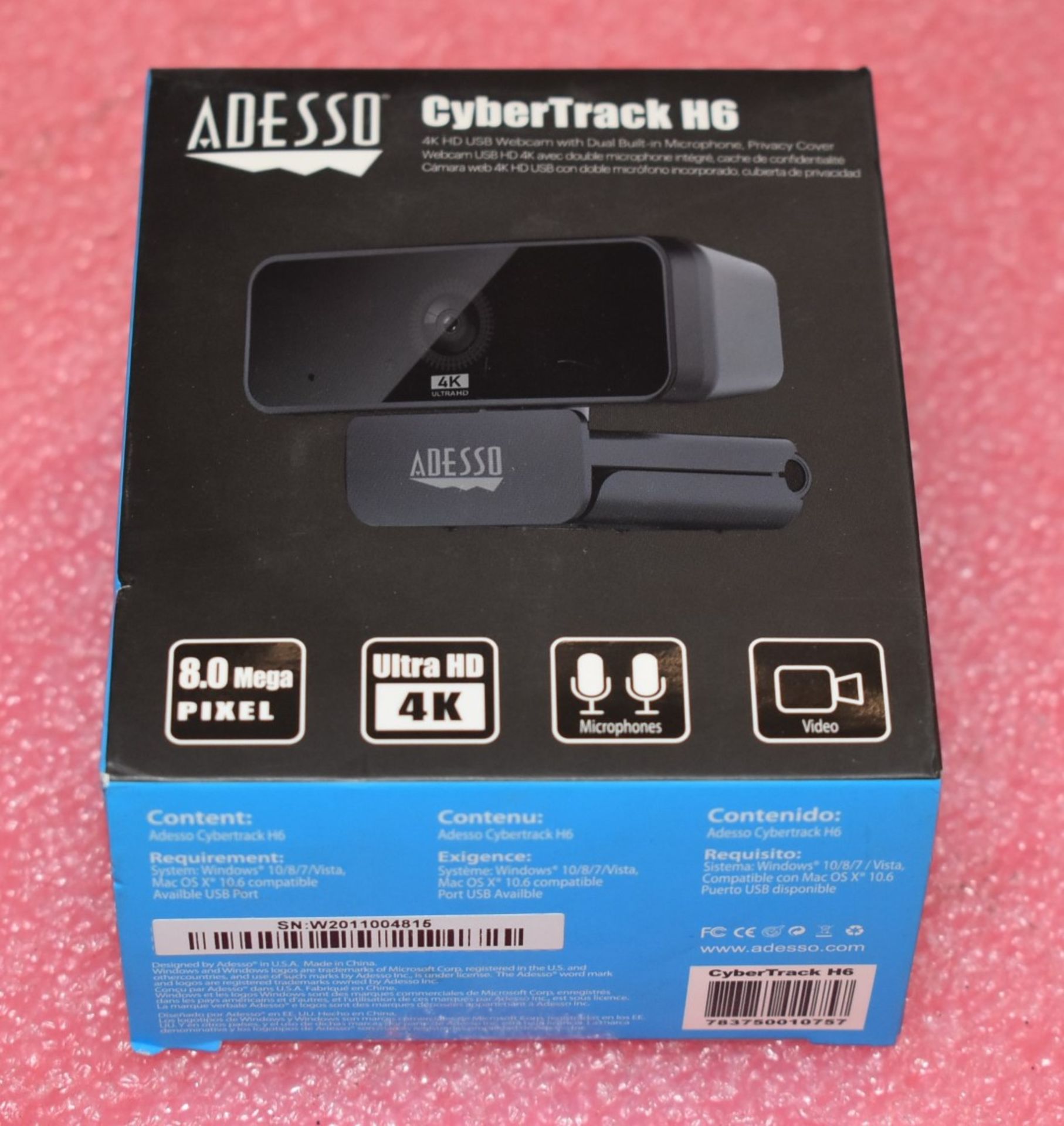 1 x Adesso CyberTrack H6 4K HD Webcam - New Boxed Stock - Image 4 of 4