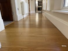 Fine Oak Hardwood Hallway Flooring - 6.3 x 1.2 Metres - Ref: PAN212 - CL896 - NO VAT