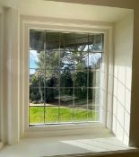 1 x Hardwood Timber Double Glazed Leaded Window Frame - Ref: PAN253 / BED 2- CL896 BED2 R/H- NO