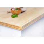 1 x Solid Bamboo Wood 4m Kitchen Worktop - Size: 4000 x 650 x 40mm - New and Sealed - RRP £400
