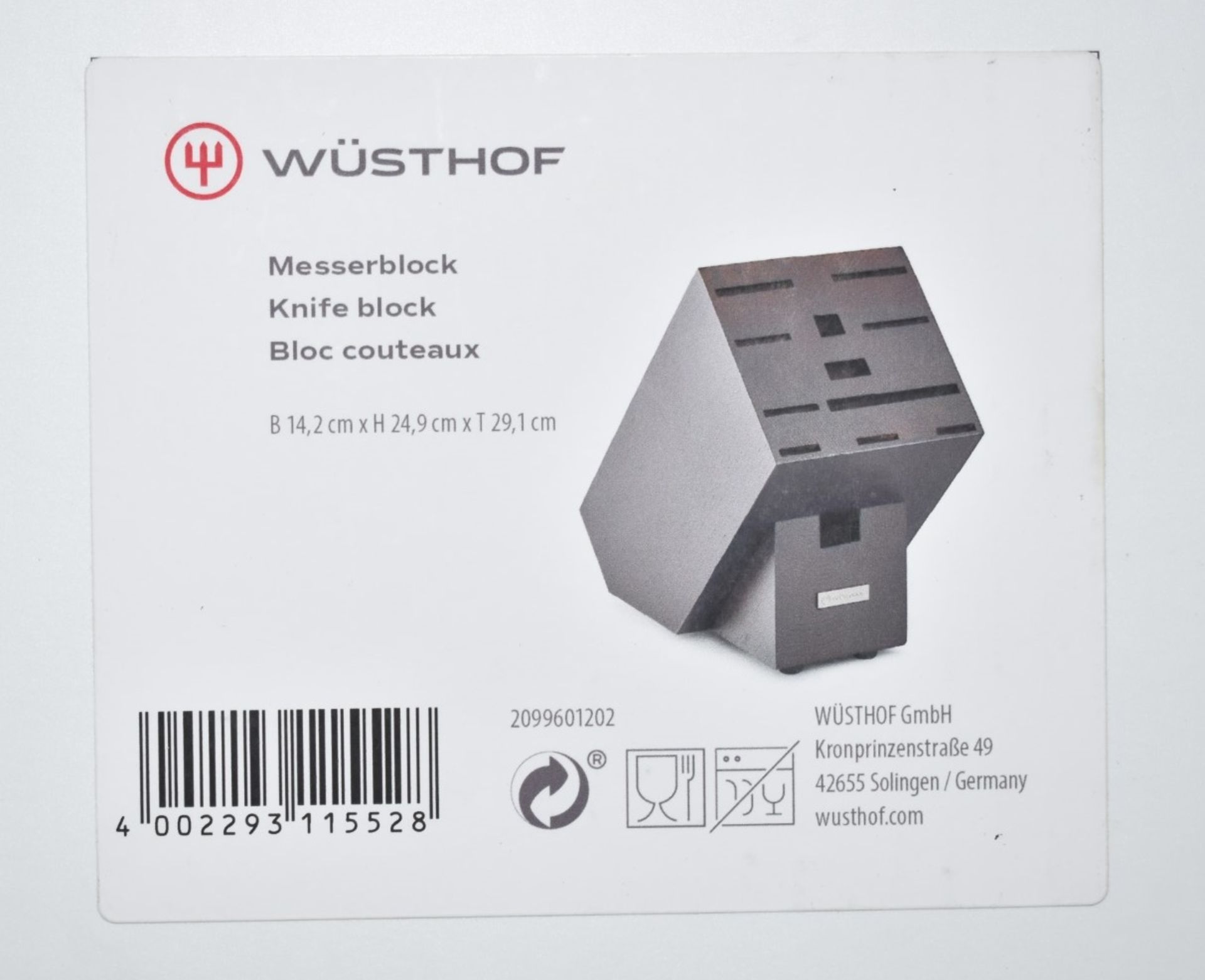 1 x WUSTHOF 12-slot Knife Block In High Quality Ash Wood - Original Price £234.00 - Boxed Stock - Image 6 of 11