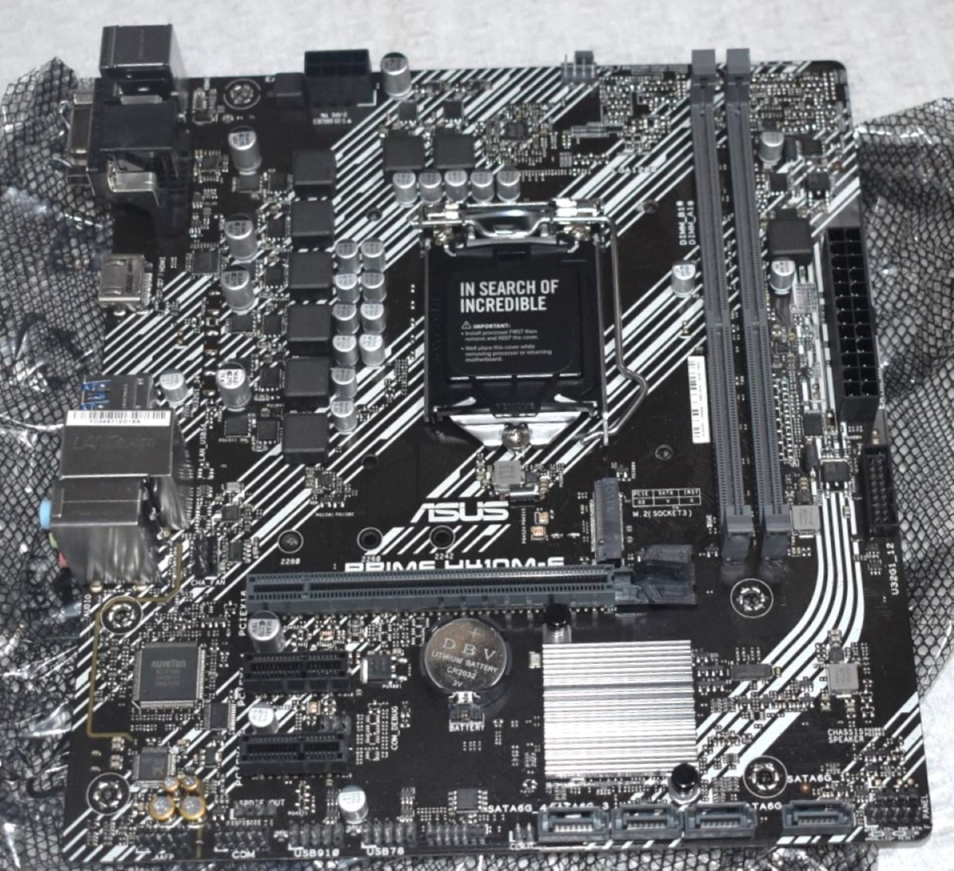 1 x Asus Prime H410M-E Intel LGA1200 Motherboard - Boxed With Accessories - Image 4 of 6