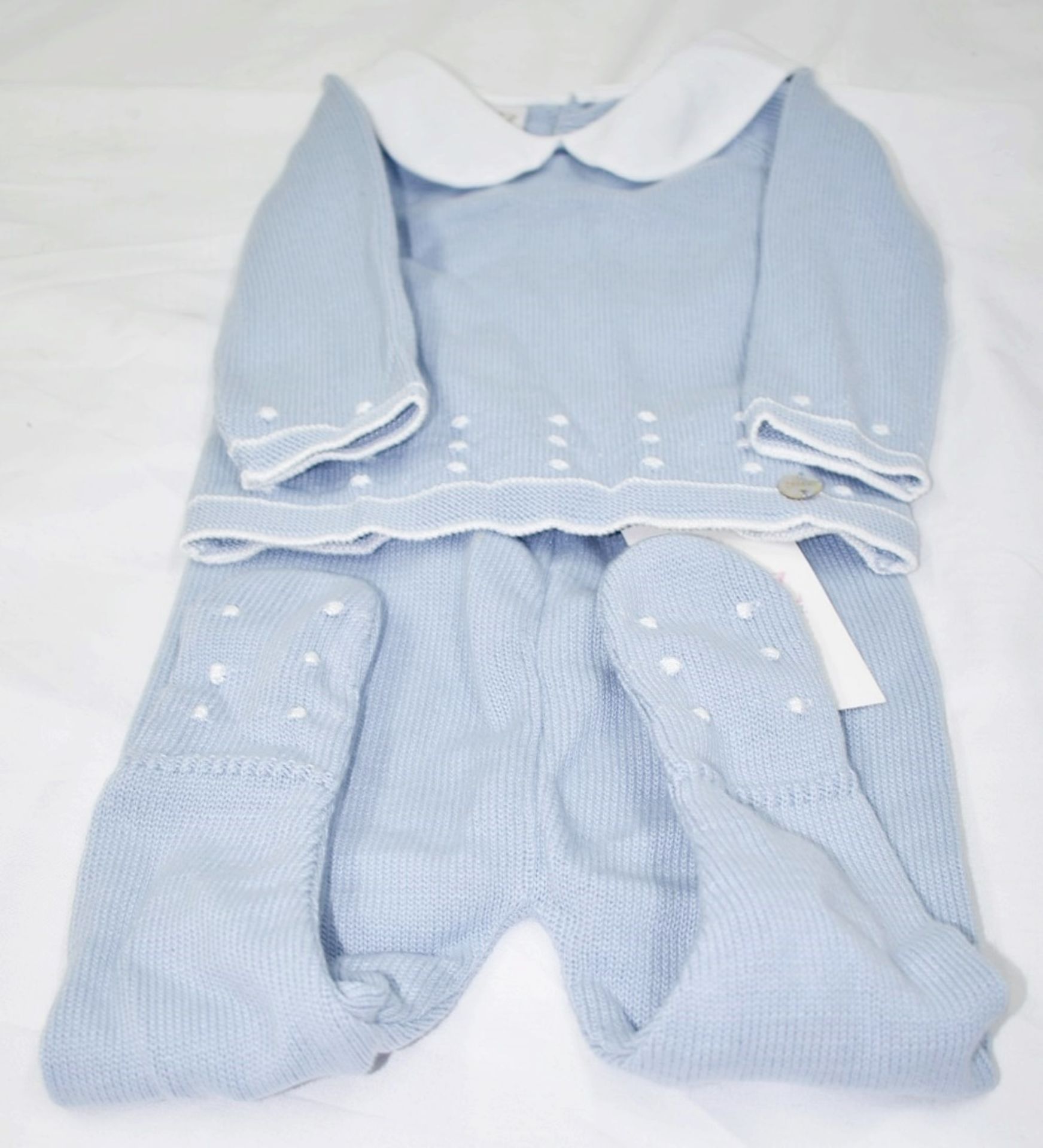 1 x PAZ RODRIGUEZ 2-Piece Knitted (Sweater, Pants) Set, in Cloud Blue, 6mth - Original Price £79.95 - Image 2 of 7