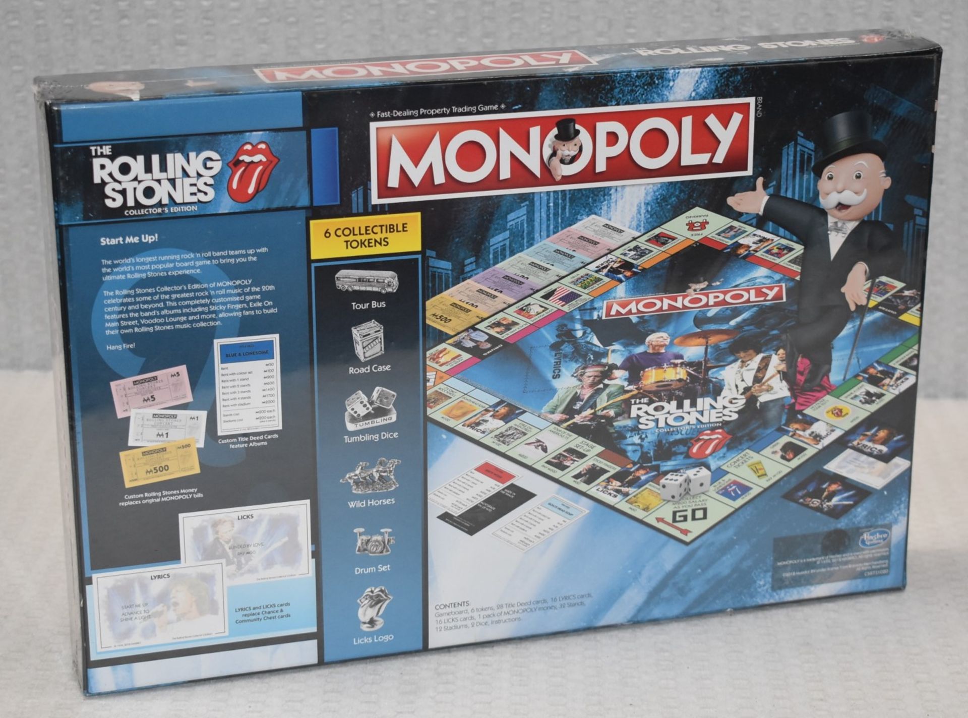 1 x MONOPOLY Collectors Edition ROLLING STONES Board Game - New and Sealed - CL720 - Ref: CA - - Image 3 of 3