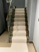 3 x Sections of Premium Woven Stairway Carpets in a Neutral Tone - CL894 - NO VAT ON THE HAMMER