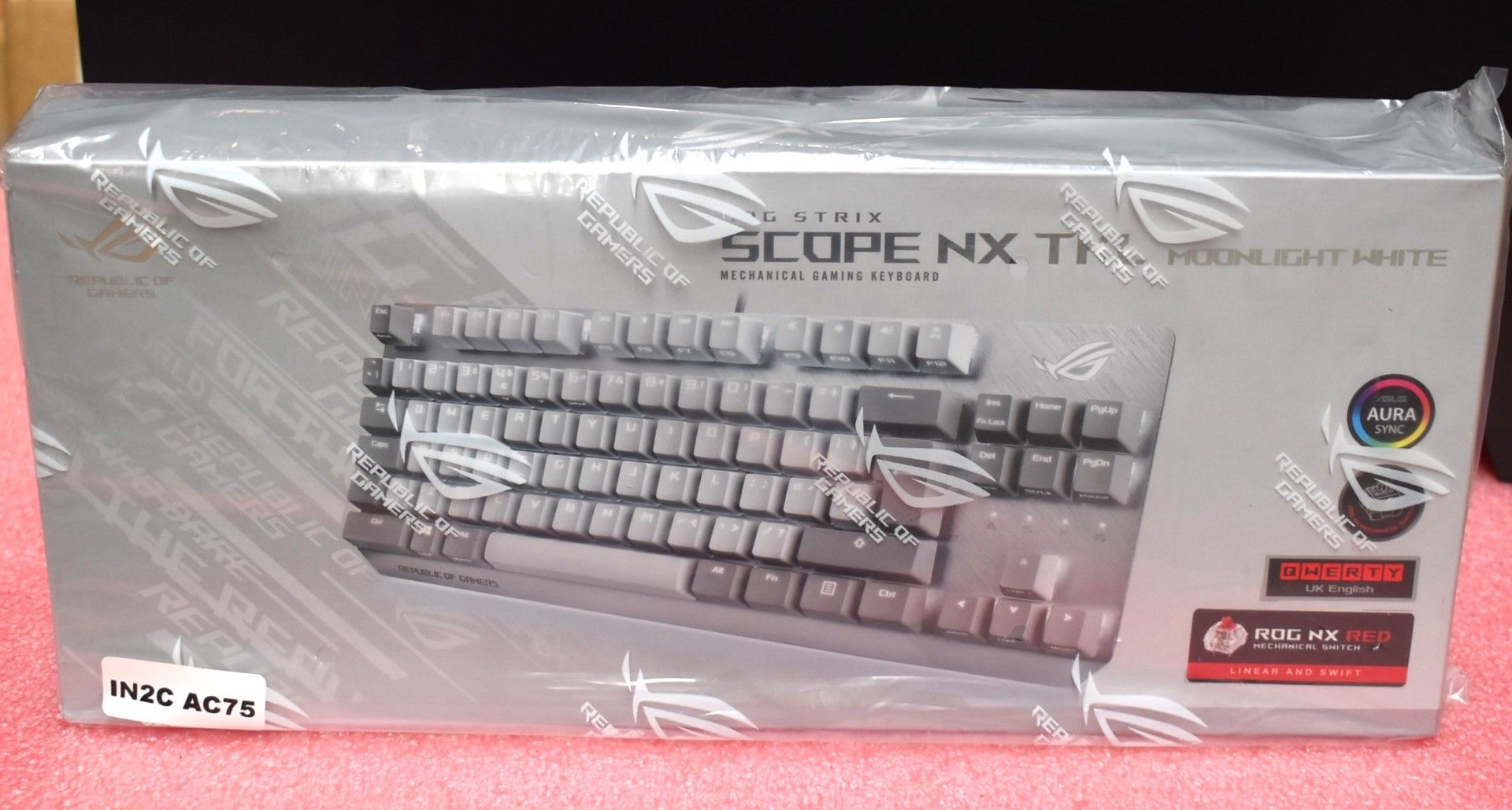 1 x Asus ROG Strix Scope NX TKL Moonlight White Wired Mechanical RGB Gaming Keyboard - Features - Image 2 of 6